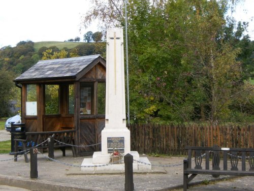 Oorlogsmonument Llangunllo #1