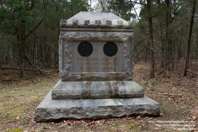 Monument 10th Indiana Infantry