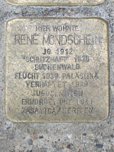 Stumbling Stones Wilhelmshöher Allee 40 #3