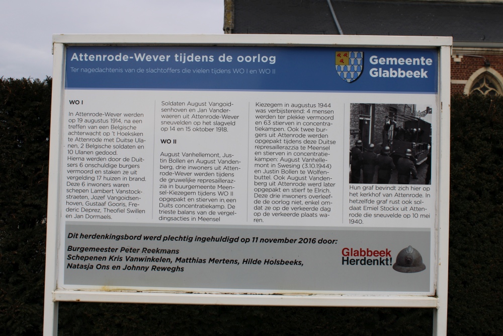 Commemorative Plate Attenrode -Wever #1
