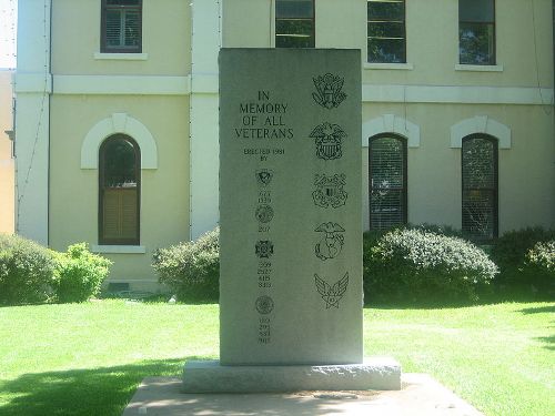 Monument Veteranen Bastrop County #1