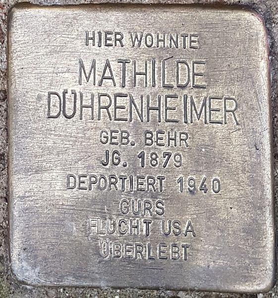 Stumbling Stones Bahnhofstraße 31 #2