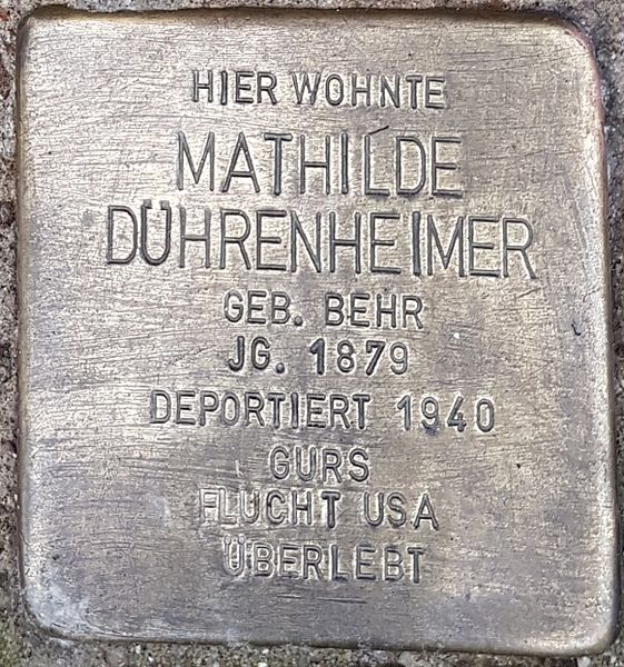 Stolpersteine Bahnhofstrae 31 #2