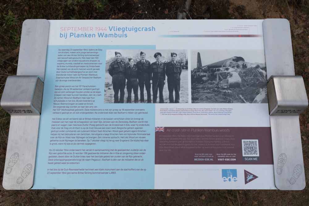 Information sign Plane Crash Planken Wambuis #1