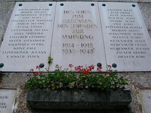 Oorlogsmonument Hallstatt