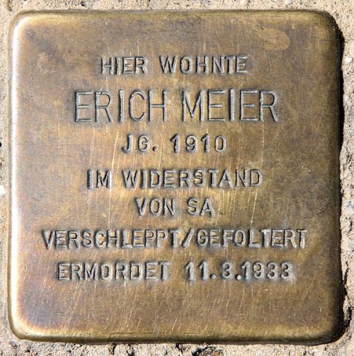 Stolperstein Kurze Strae 1 #1