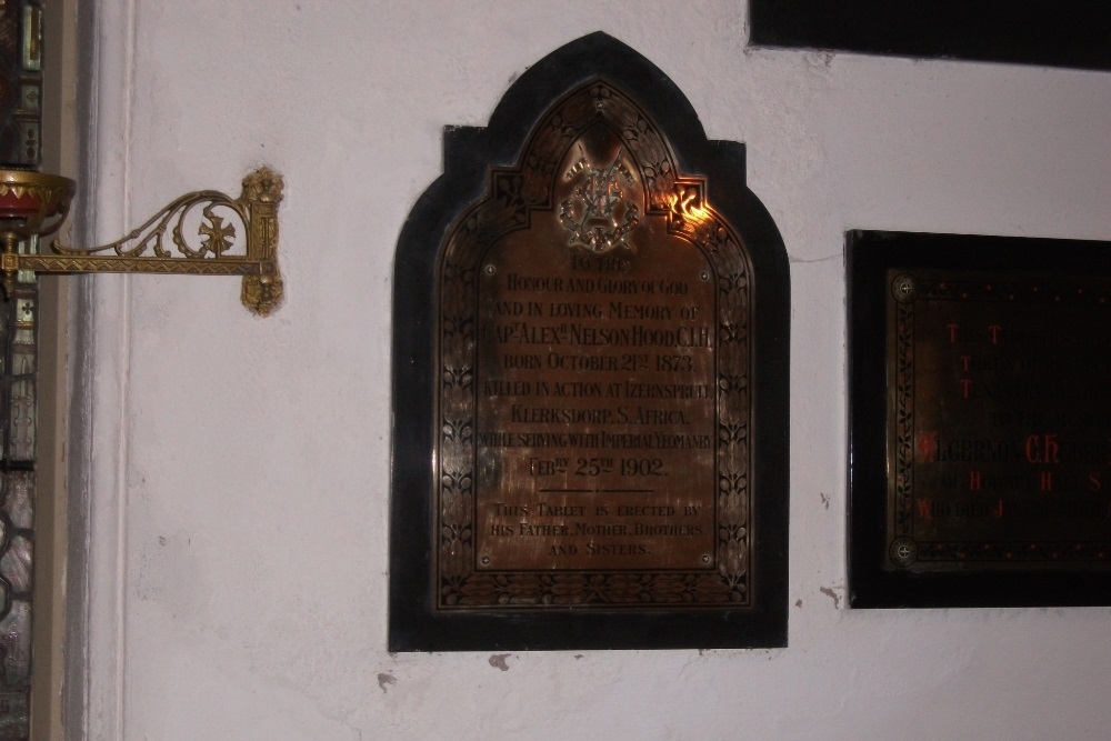 Memorial Second Boer War St David's Church Airmyn #1