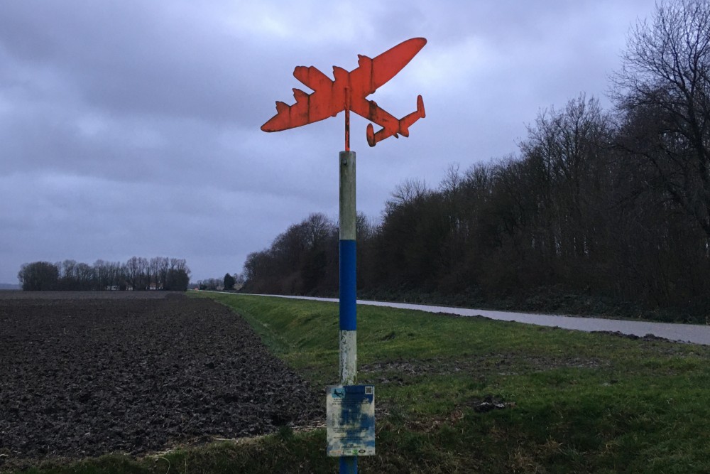 Crashlocatie Avro Lancaster ll DS 794 Biddinghuizen