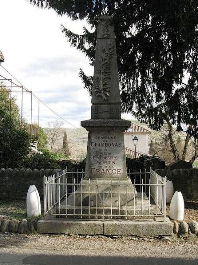 War Memorial Chambonas