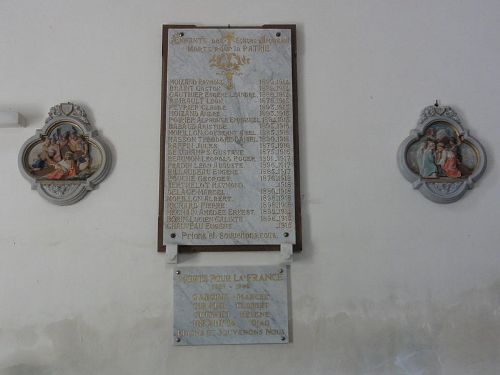 Oorlogsmonument Kerk Les glises-d'Argenteuil