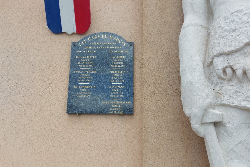 Memorial Killed Resistance Fighters Bon-sur-Lignon #4