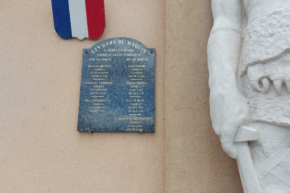Monument Omgekomen Verzetsstrijders Boën-sur-Lignon #4