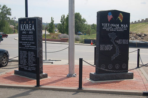 Monument Koreaanse en Vietnam Oorlog Las Animas County #1
