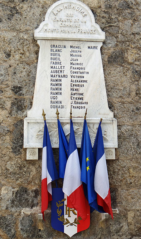 Monument Eerste Wereldoorlog Roubion #1