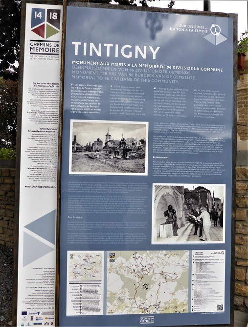 Gedenkplaten Burgerslachtoffers Eerste Wereldoorlog Tintigny #5