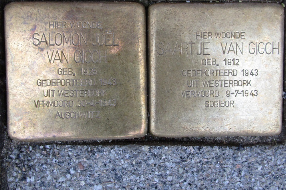 Stolpersteine Zaagmolenstraat 170b #3