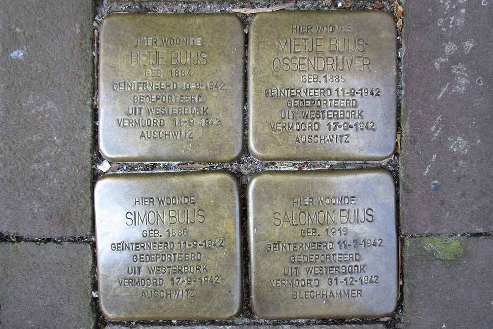 Stolpersteine Foeliedwarsstraat 54 #1