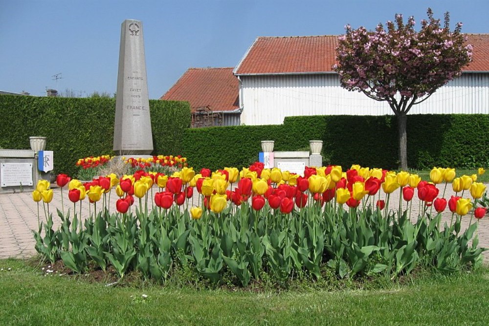 Monument Eerste Wereldoorlog Fayet