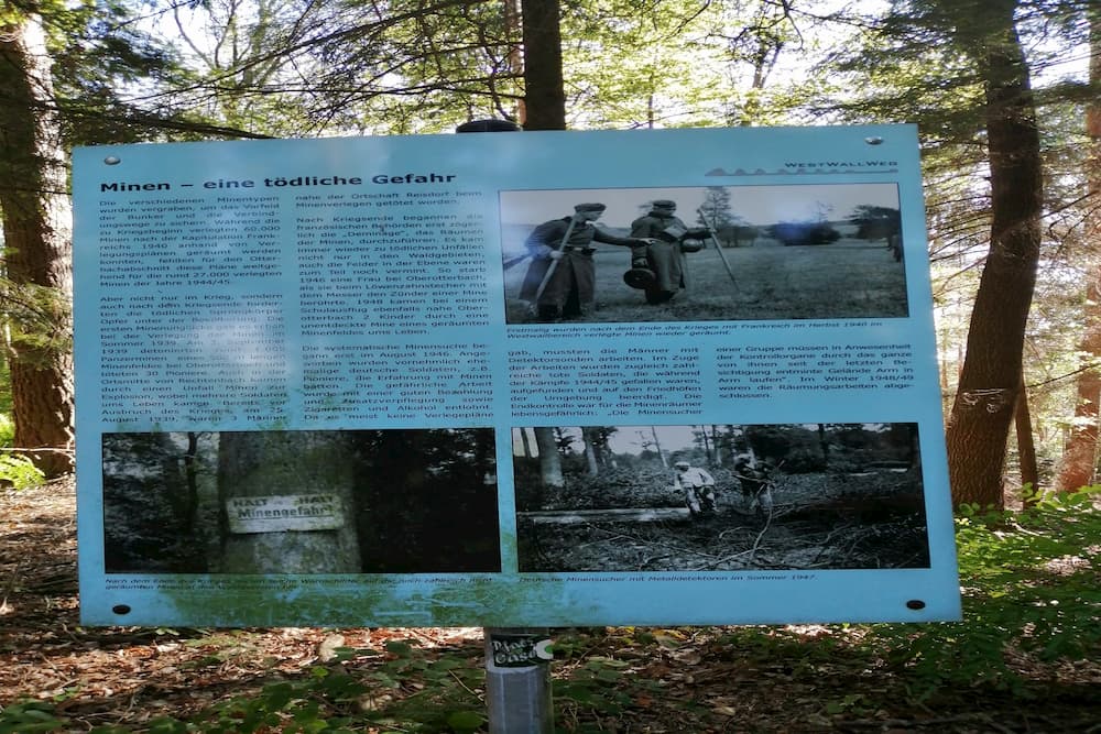 Information board  Land Mines Farrenbeg #1