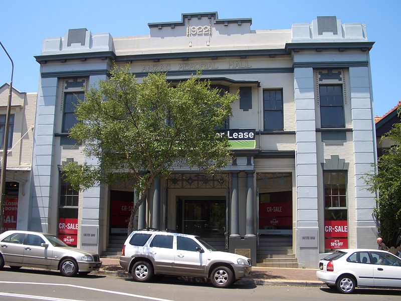 War Memorial Hall Mosman