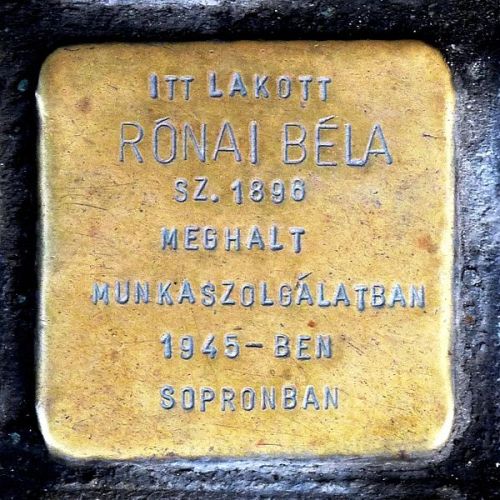 Stolperstein Rday utca 5