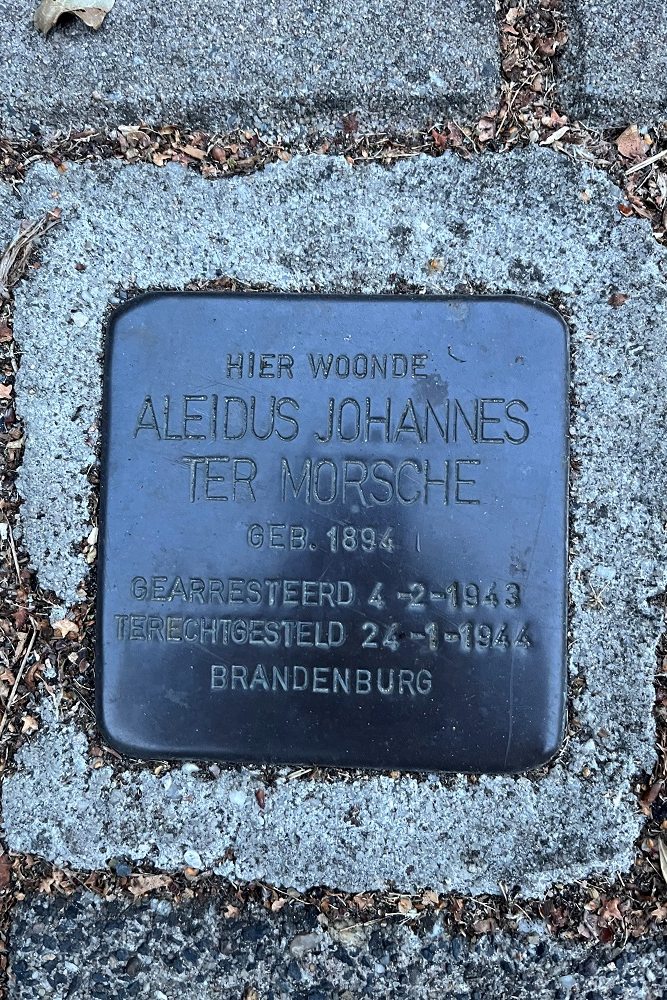 Stolperstein Bruggertsteeg 201 (nu Bruggertstraat 321)