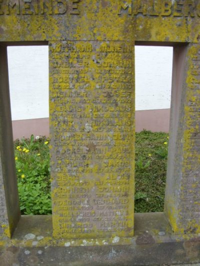 War Memorial Malbergweich #4