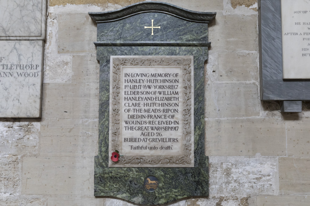 Memorials Ripon Cathedral #4