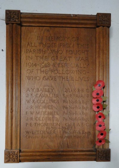 Oorlogsmonument Wramplingham Church #1