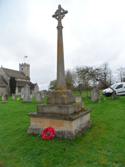 Oorlogsmonument Swinbrook en Widford #1