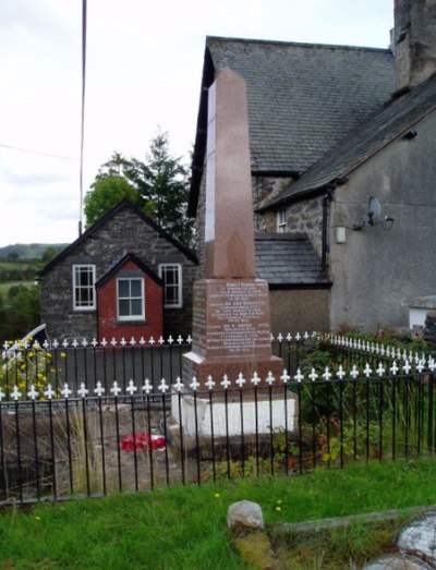 Oorlogsmonument Bettws Gwerfil Goch