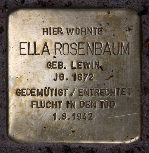 Stolperstein Westflische Strae 41 #1