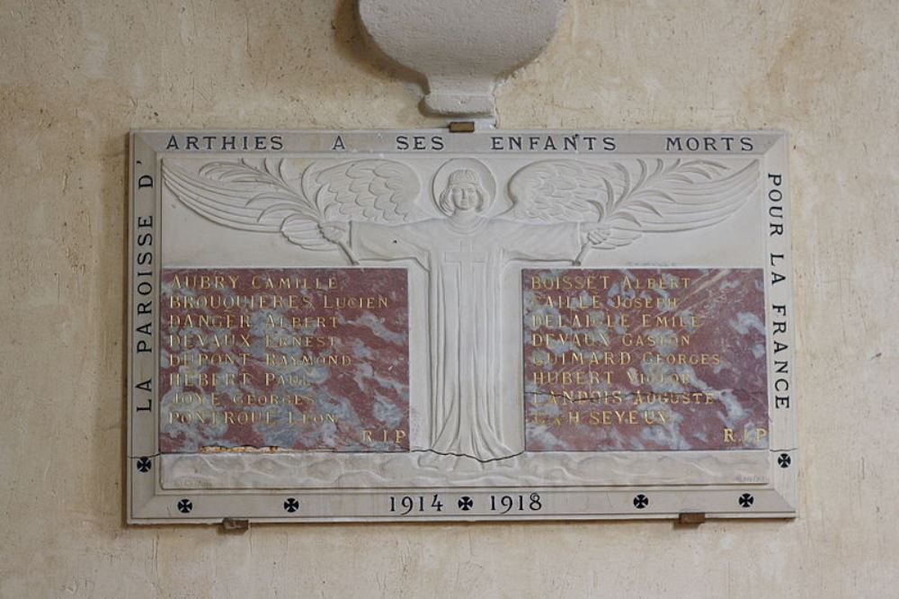 World War I Memorial Parish of Arthies