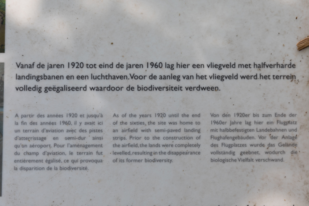 Information Sign Former Airfield Knokke #3