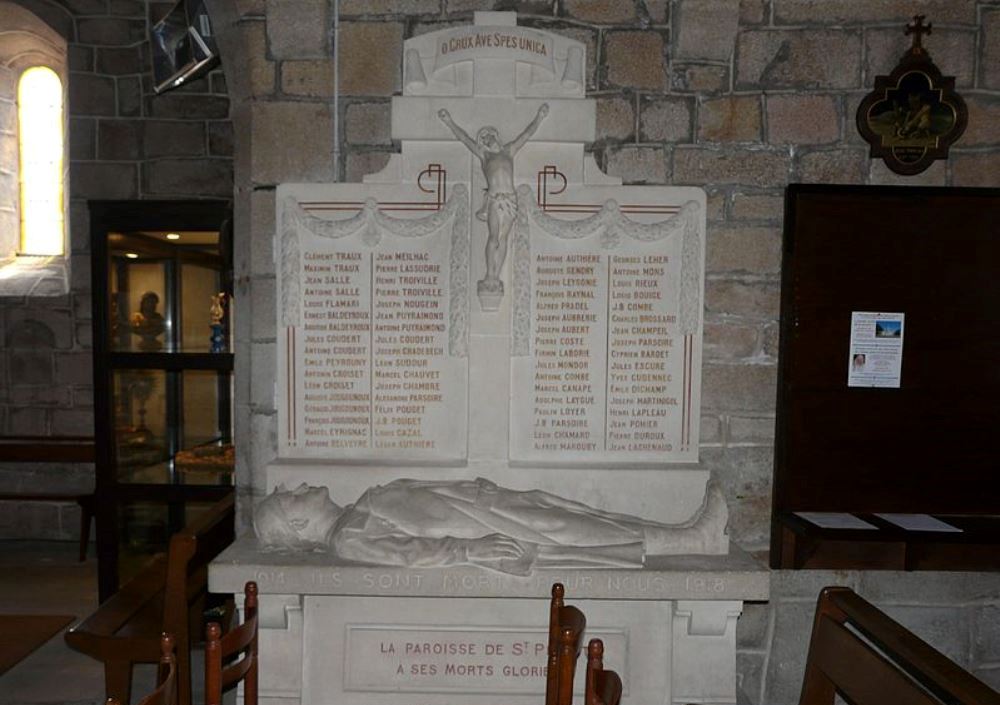 World War I Memorial glise Saint-Privat