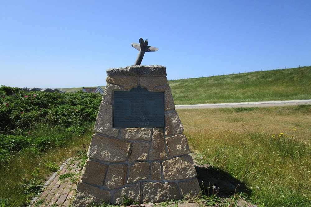 Tsjechische vliegtuigen boven oorlogsmonument Petten