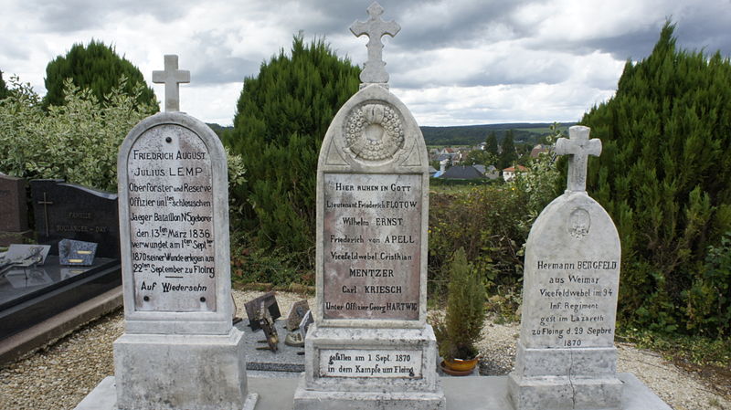 Graven Frans-Duitse Oorlog Floing