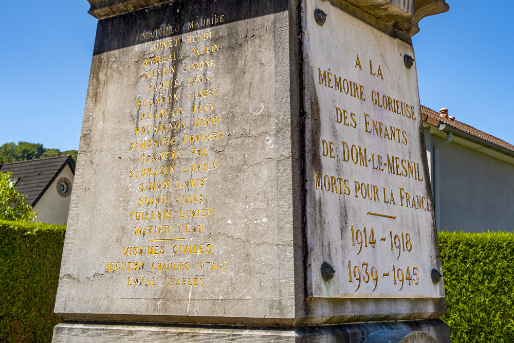 Oorlogsmonument Dom-le-Mesnil #2