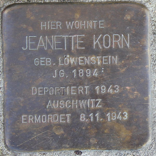 Stolpersteine Friedenstrae 30