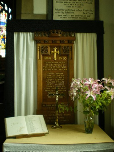 War Memorial St John the Baptist Church