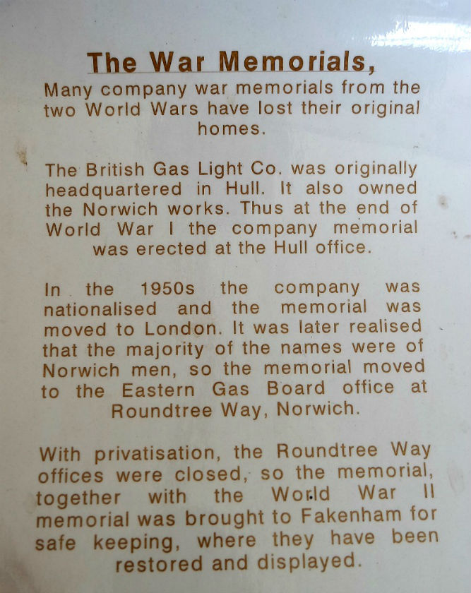 War Memorial British Gas Light #2