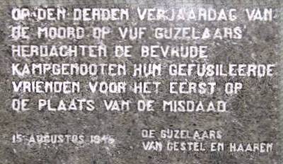 Fusilladeplaats en Oorlogsgraven 