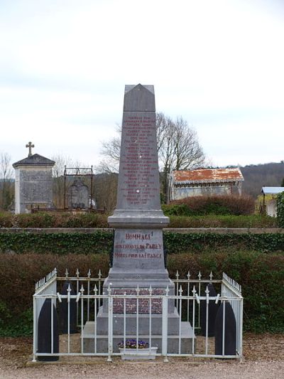 Oorlogsmonument Parly