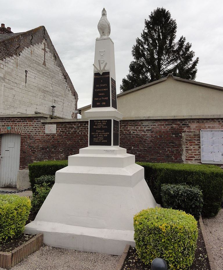 Oorlogsmonument Monceau-ls-Leups