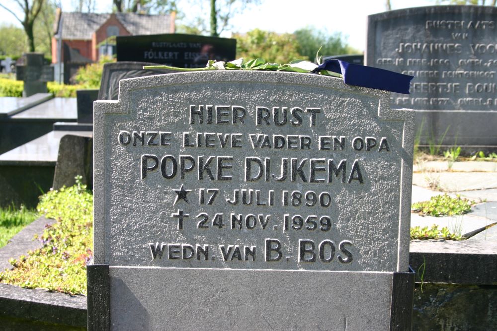 Nederlands Oorlogsgraf Popke Dykema #1