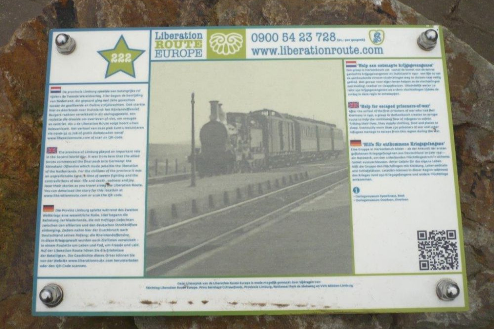 Liberation Route Marker 222: Help for escaped prisoners of war #2