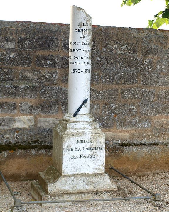 Franco-Prussian War Memorial Passy #1