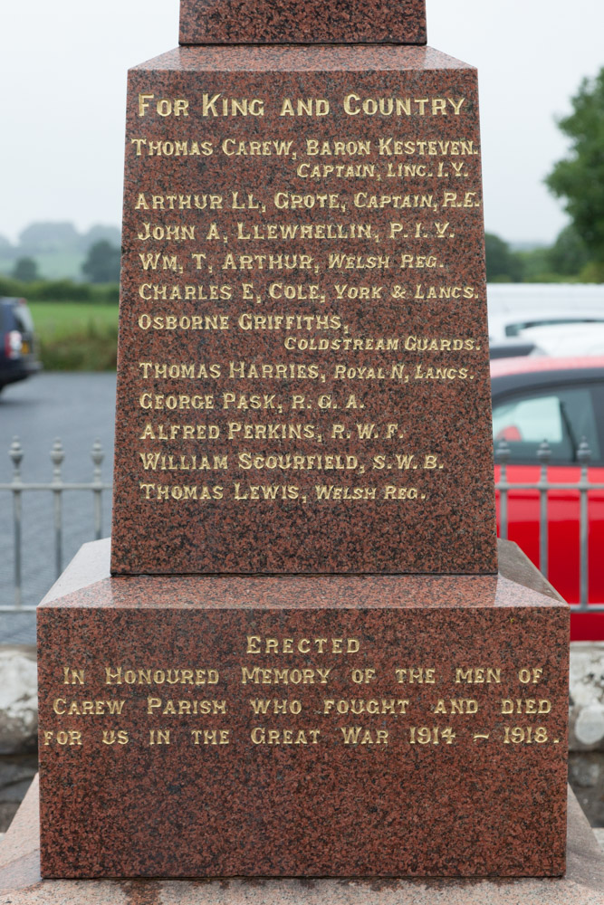 War Memorial Carew #2