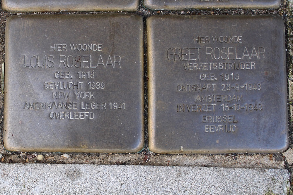 Stolpersteine Rubensstraat 8 #3