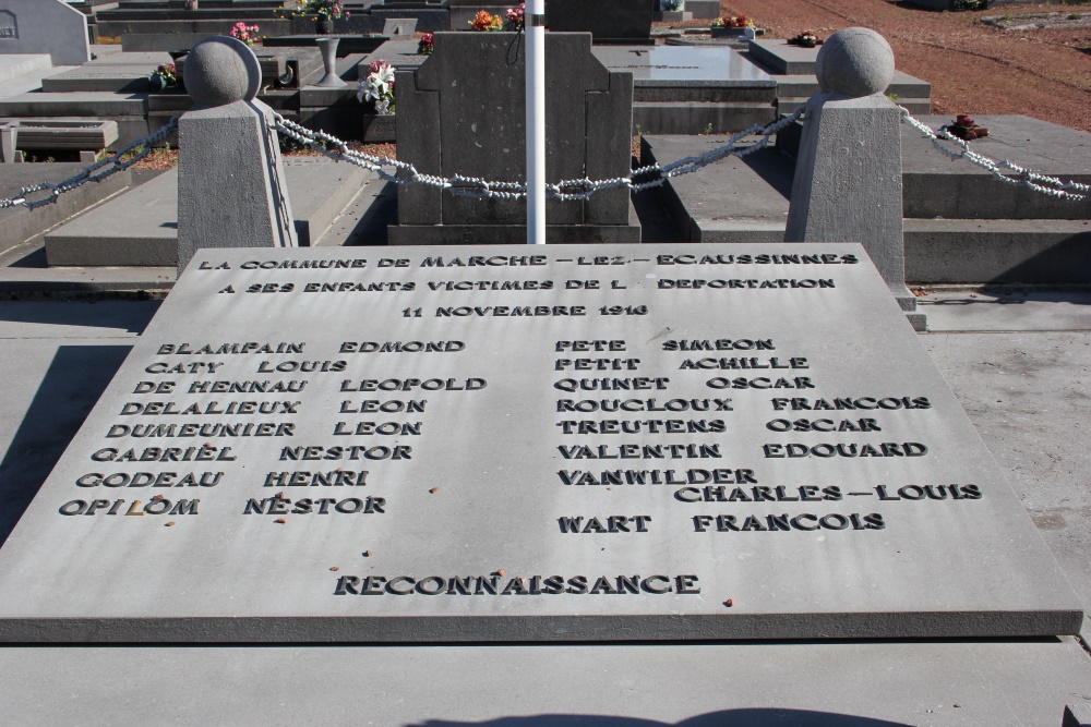 Oorlogsmonument Gedeporteerden Marche-lez-Ecaussinnes #2